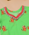 Green Pataka Suit Set