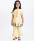 Hand Embroidered Sunflower Pant Set