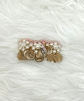 Handmade pearl studded comb clip