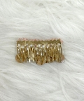 Handmade pearl studded comb clip