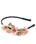 Peach Color Flower Hairband
