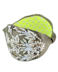 Gold and white color Crystals, Beads, sequins, Hand embroidery and fabric Embellished Partywear broad Hairband