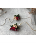 Combo Of Rakhi And Loomba - Deep Red -2 Pc Set
