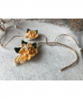 Combo Of Rakhi And Loomba - Yellow -2 Pc Set