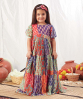 Block Print Multicolour Flowy Dress