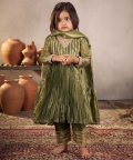 Olive Green Anarkali Set