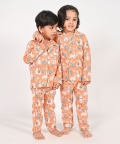 No Drama Llama- Unisex Orange Night Suit Set