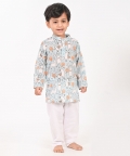 No Drama Llama- Unisex Blue Kurta.