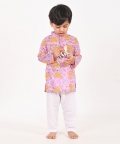 Lion And Mouse- Lavender Unisex Kurta