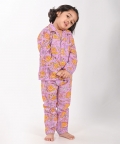 Lion And Mouse- Lavender Unisex Nightsuit Set