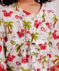 Little Paradise Print - White Kaftan