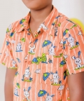 Kachua Khargosh Peach Co-Ord Set For Boys