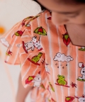 Kachua Khargosh- Peach Frocks For Girls