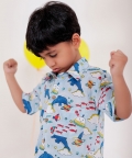 Chote Khwaab- Blue Co-Ord Set For Boys