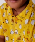 Ghost Print- Yellow Co-Ord Set For Boys