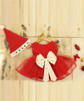 Red Pearl Beaded Frock
