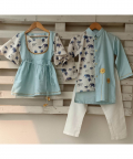 Elephant Print Kurta Set