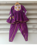 Purple Frock Style Kurti