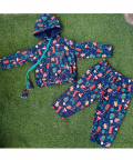 Christmas Print Hoddie Nightwear For Adult