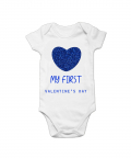 My First Valentine Heart Romper