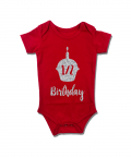 Half Birthday Cake Romper