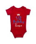 Half Birthday Prince Romper