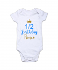 Half Birthday Prince Romper