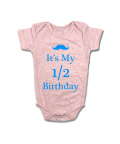 Half B&Day Mustache Romper