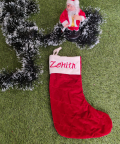 Personalised Red Velvet Stocking