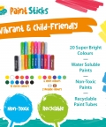 Paint Pop 20 Pack Fun Tub Quick Dry Paint Sticks