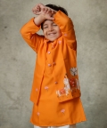 Orange Pichwai Bandi Set 