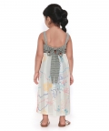 Voyager Trails Printed Cotton Midi Dress with Tie-Up