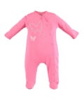 Ido Cotton Sleepsuit with Butterflies and Bows For Baby Girls