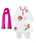 Ivory Holi Theme Suit For Adult