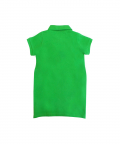 Grenn Front Knot Polo Dress With Cherry Muffin