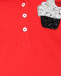 Front Tie Up Style Dress With Cherry Muffin