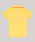 Yellow Polo T-Shirt With Mickey Mouse Motif