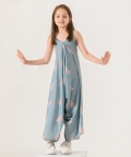 Aqua Blue Palazzo Jumpsuit Kids
