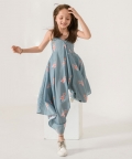 Aqua Blue Palazzo Jumpsuit Kids