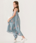 Aqua Blue Palazzo Jumpsuit Kids