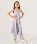 Slate Grey Palazzo Jumpsuit Kids