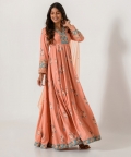 Scarlet Orange Anarkali Suit
