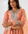 Scarlet Orange Anarkali Suit