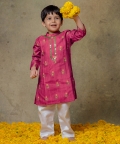 Multicolour Mirror Work Kurta Set 