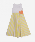 Joy Parade Maxi White And Yellow Stripes