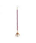 Red String Kundan Meena Teeka