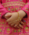Cluster Round Kundan Pearl Hathphool
