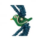 Navy Blue Bead Bird Bracelet
