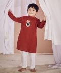 Maroon Srinathji Kurta Set 