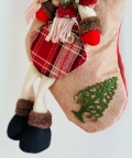 Jute Snowman Christmas Stockings, Large